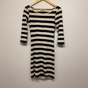 Designers Remix Charlotte Eskildsen Striped Bodycon Open Back Mini Dress